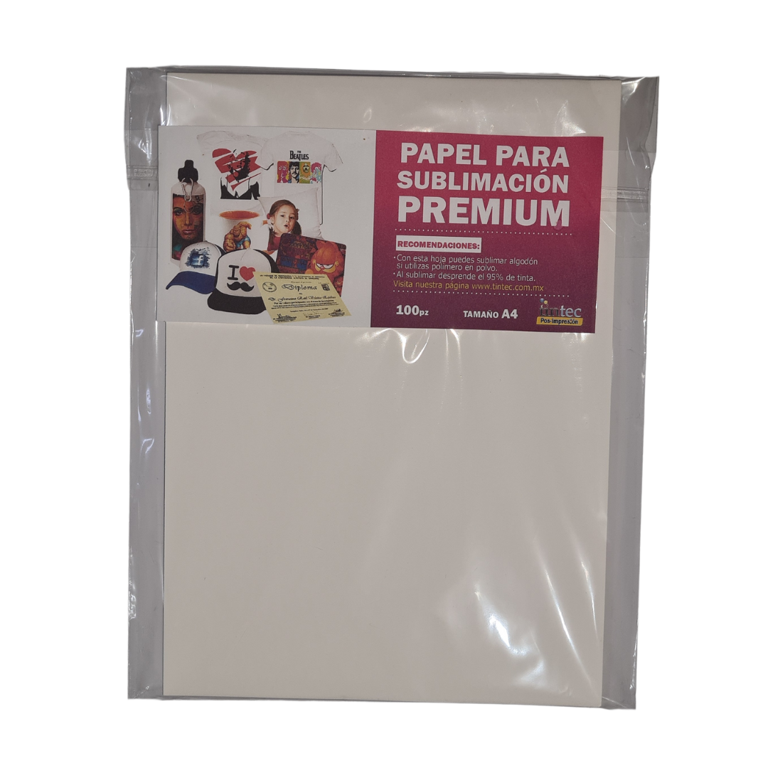 Papel para Sublimación Premium Carta 100 hojas