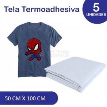 Tela Sublimable con Pegamento para Parche 5 MTS.