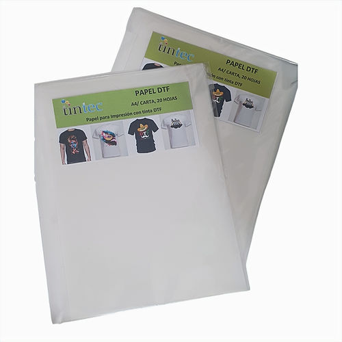 Papel Transfer DTF 20 Hojas Carta