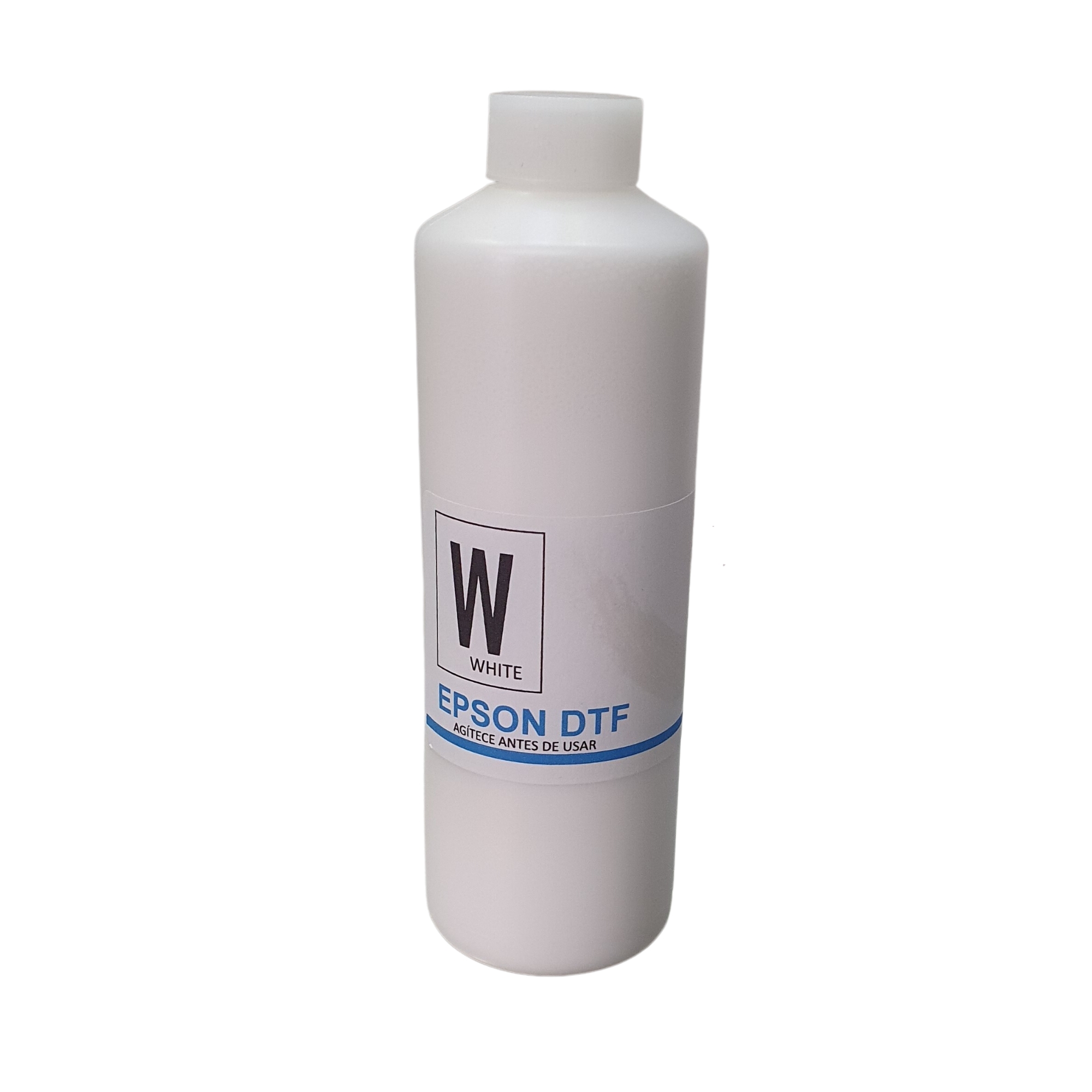 Tinta DTF Blanca, Negra, Cyan, Magenta, Amarillo.