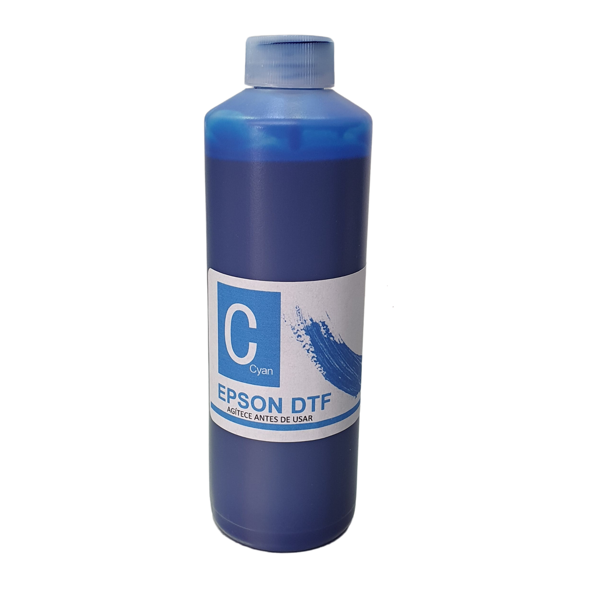 Tinta DTF Blanca, Negra, Cyan, Magenta, Amarillo.