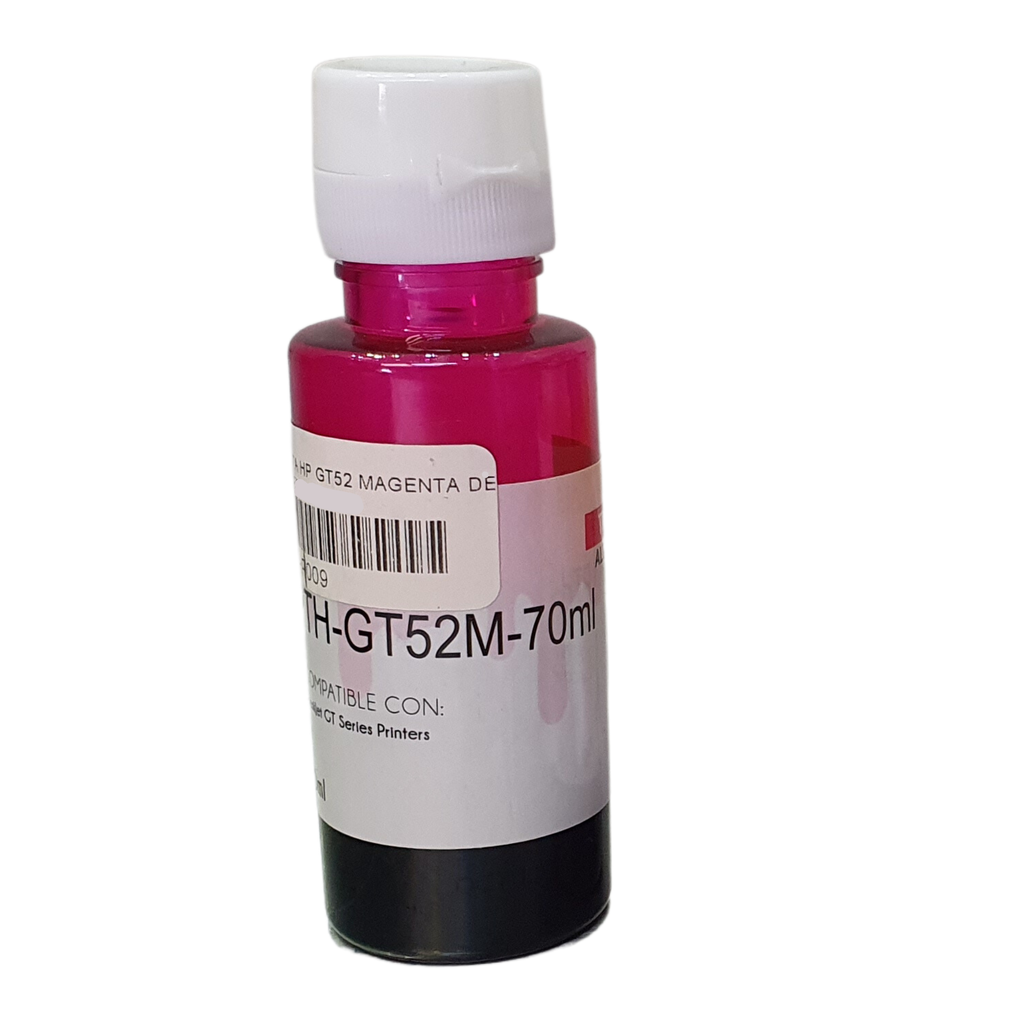 Botella de Tinta HP GT52 Cyan, Magenta, Amarillo  70ml. Genérica