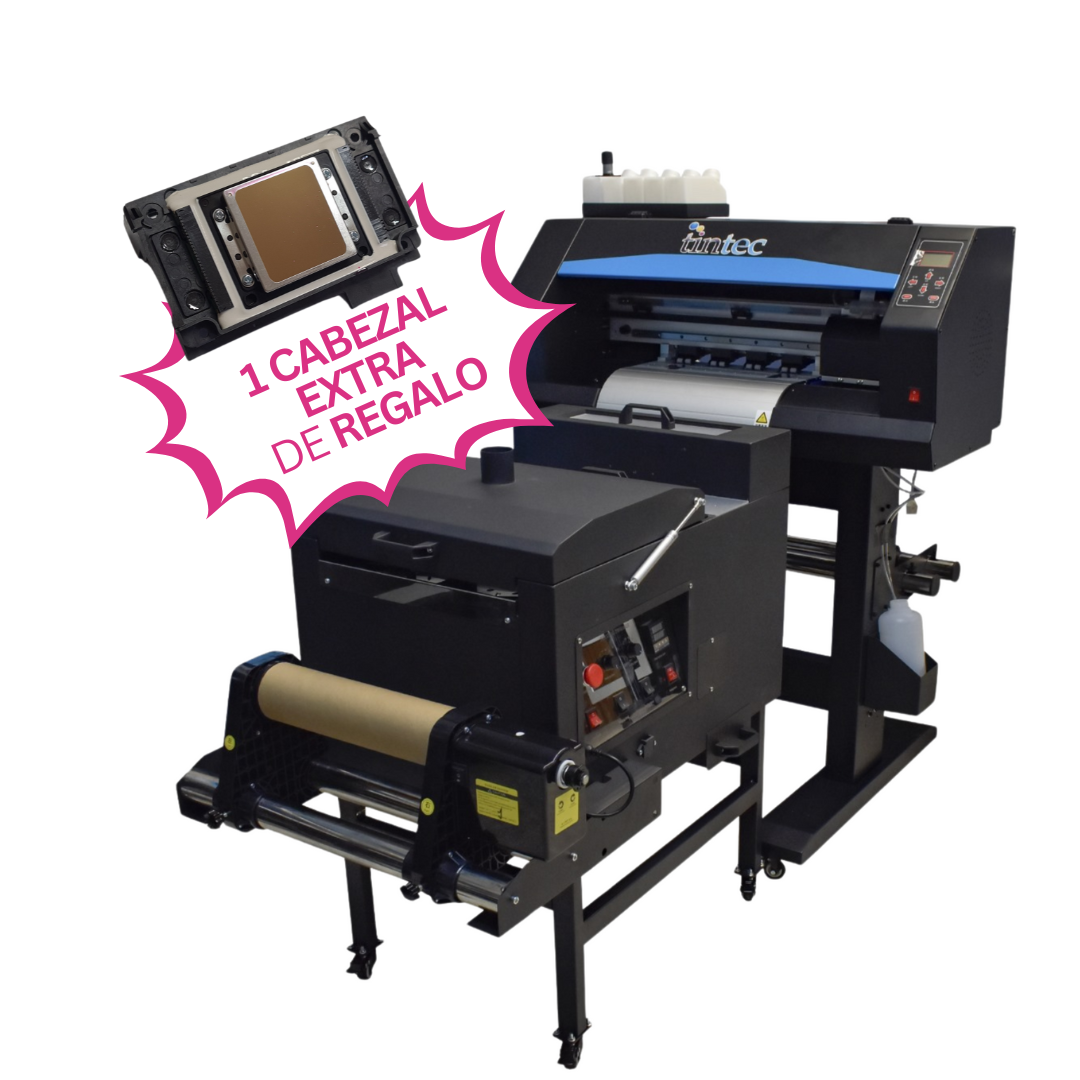 Plotter de Impresión DTF XP600 con Horno de 30 cm Extra cabezal regalo