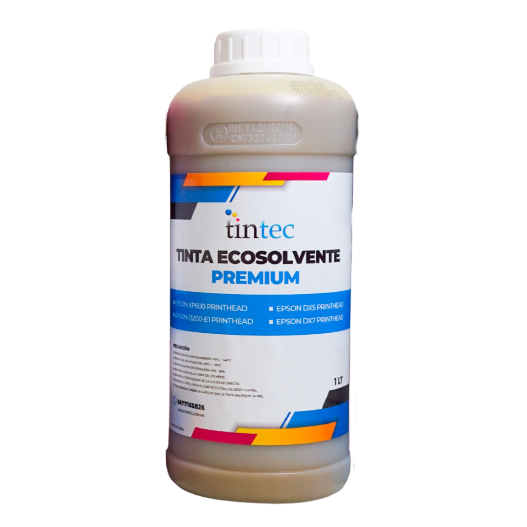 Tinta Ecosolvente TINTEC 1 Litro | Para Plotter de Impresión